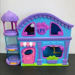 Hasbro Littlest Pet Shop House Playset 2024 LPS Dollhouse purple blue
